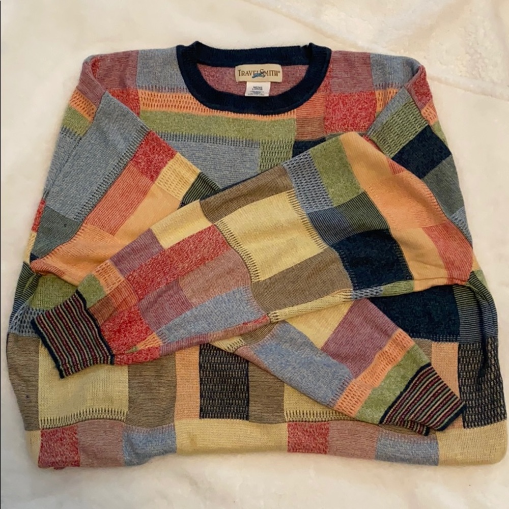 Vintage patchwork sweater